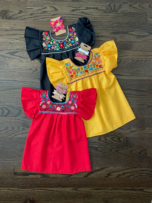 KA’AN Embroidered Toddler Dress