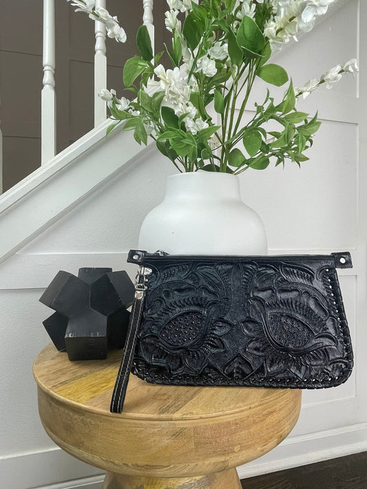 Meztli Leather Clutch