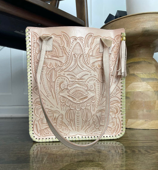 Mina Leather Tote Bag