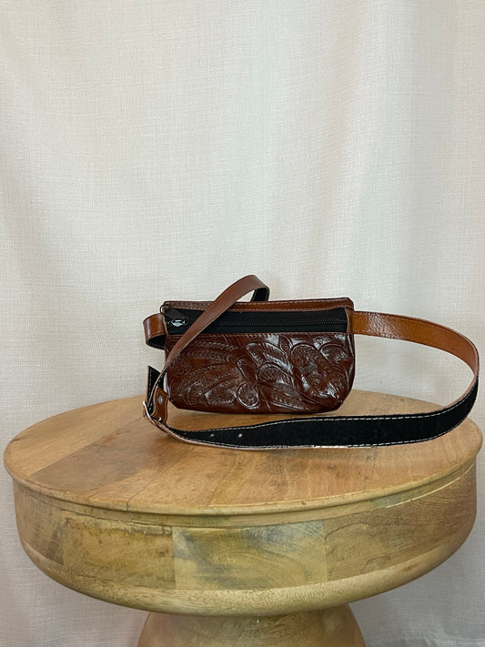 Meztli Leather Crossbody / Belt Bag